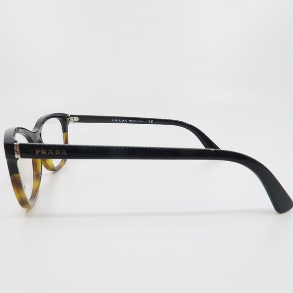 Prada VPR 05R TKA-1O1 53mm Cat Eye Black & Havana - Picture 4 of 5